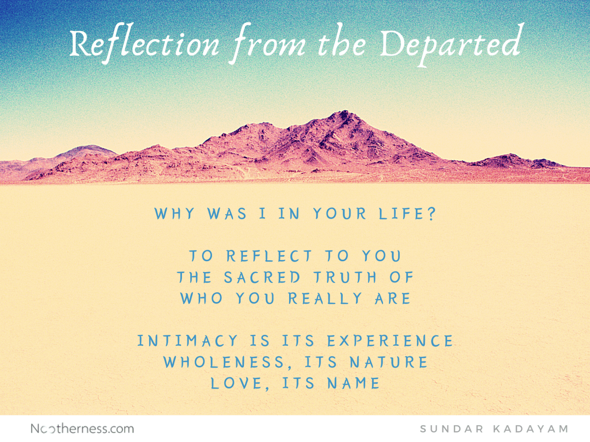 When You Lose A Dear One&nbsp;…