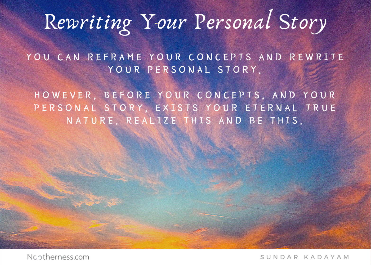 How to rewrite your personal story