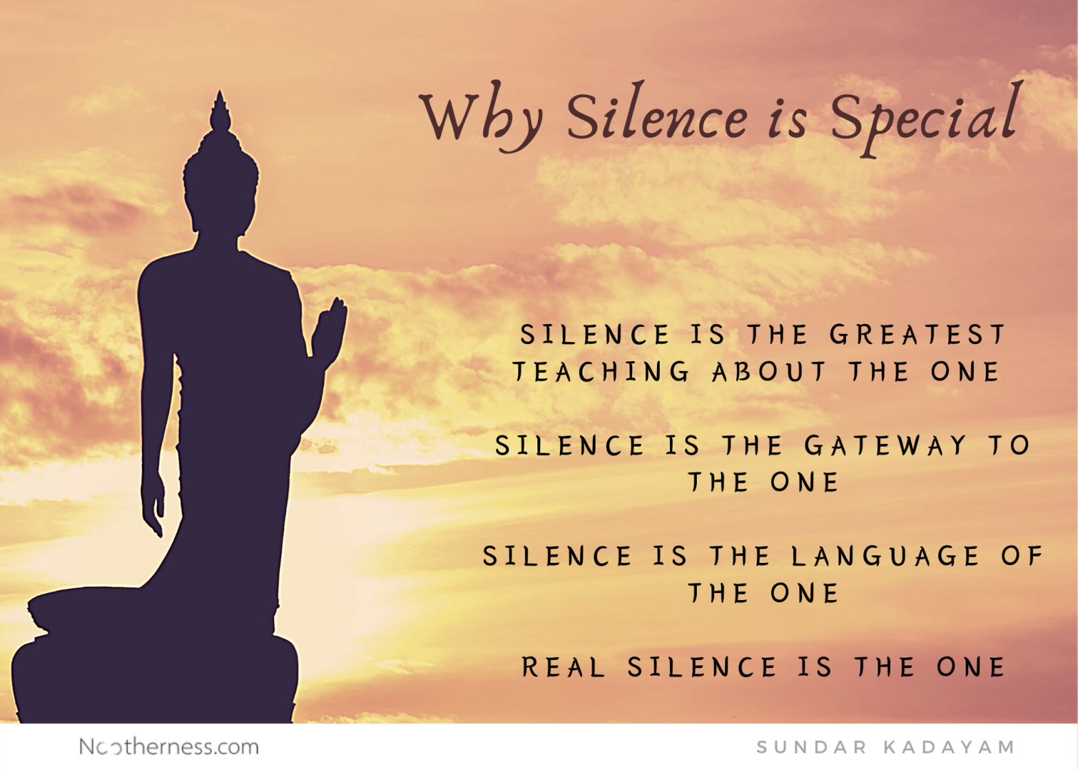 The secret of silence.