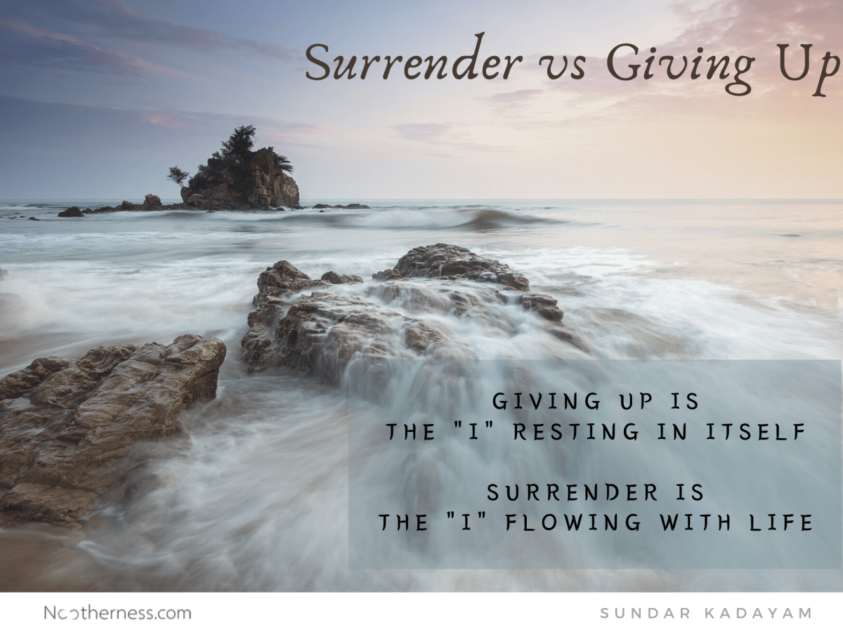 Surrender vs Giving&nbsp;Up